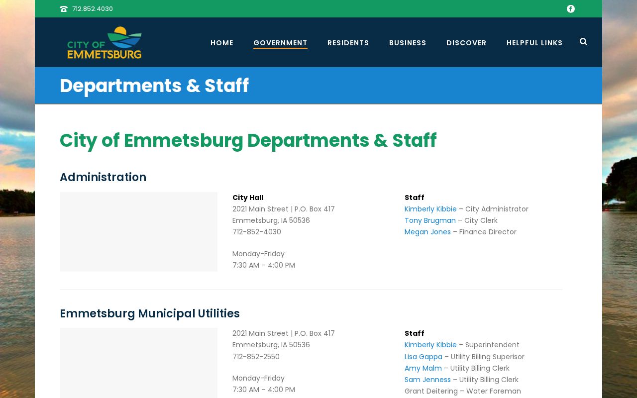 Emmetsburg recent arrests source with police department contact information
