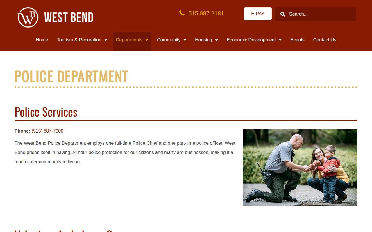 West Bend recent arrests source showing official police staffing and contact details